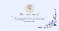 White Memorial Tribute Facebook Shared Image Template - Page 4
