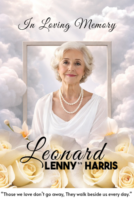 White Memorial Tribute Posters Template | PosterMyWall