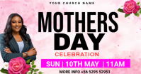 White Floral Mother's Day Celebration Facebook Shared Image template