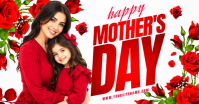White Floral Mother's Day Celebration Facebook Shared Image template