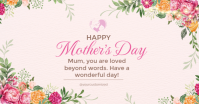 White Floral Mother's Day Facebook Shared Image template