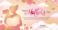 White Floral Mother's Day Facebook Shared Image Video template
