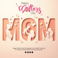 White Floral Mother's Day Instagram Post template