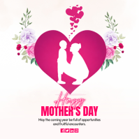 White Floral Mother's Day Instagram Post template