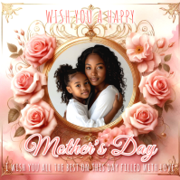 White Floral Mother's Day Instagram Post template