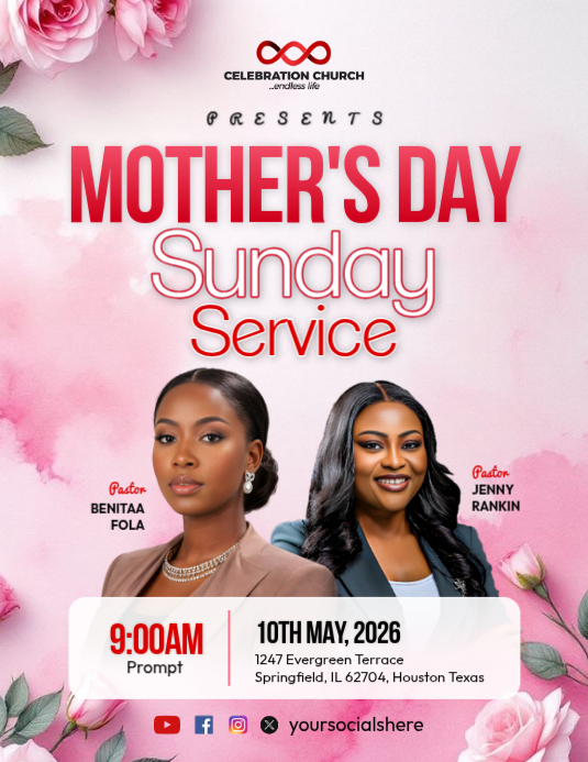Mother's Day Program Flyers Template | PosterMyWall