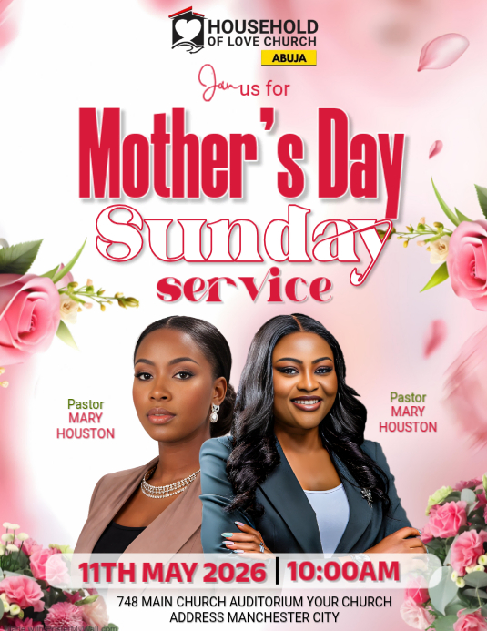 Mother's Day Program Flyers Template | PosterMyWall