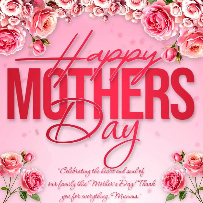 White Floral Mother's Day Instagram Post template