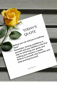White Floral Motivational And Inspirational Quotes Design  Tabloid Tabloide template