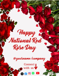 National Red Rose Day Template | PosterMyWall