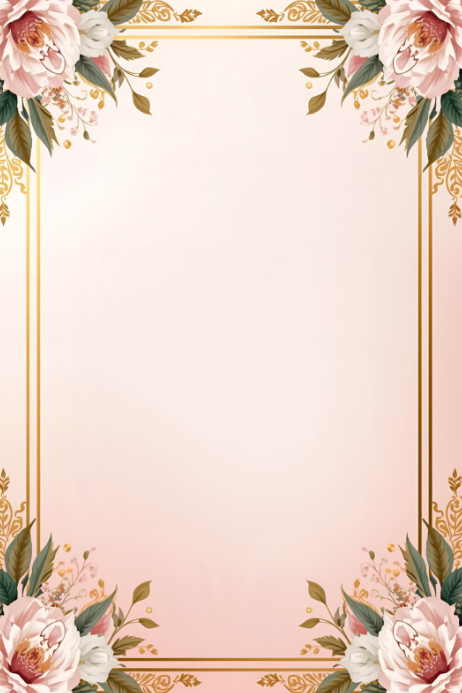 Poster Note Backdrop White Floral Pink Flower Backdrop Design Poster Template | PosterMyWall