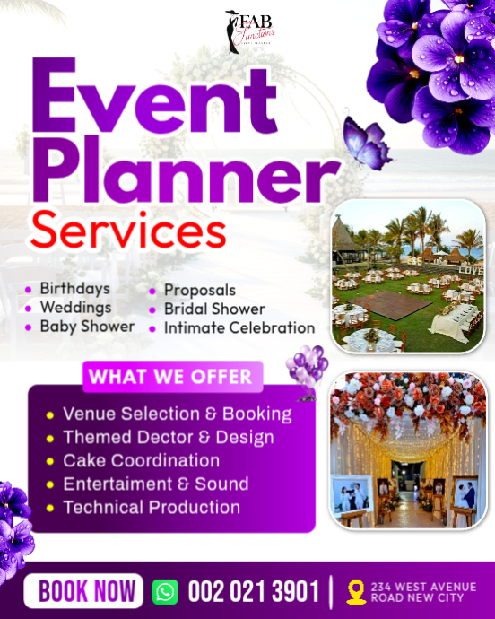 Event Planning Services Template | PosterMyWall