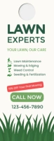 White Floral Professional Lawn Care Door Hanger Modern Door Hanger Template Designed For Lawn Care B