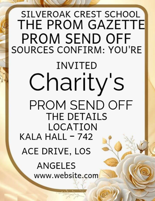 Prom Send Off Event Flyers Template | PosterMyWall