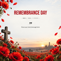 สีขาว Remembrance Day Iphosti le-Instagram Template