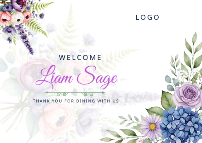 Plantilla de Restaurant Welcome Postales | PosterMyWall