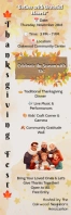 White Floral Roll Up Banner Thanksgiving Fest Banner 2' × 6' template