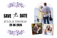White Wedding Save the Date Ilebula Template