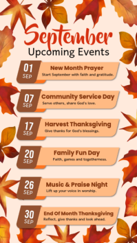 White September Events Instagram Story Template