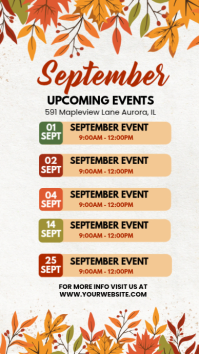 White September Events Instagram Story Template