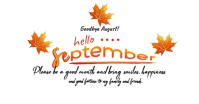 White September Welcome Ibinahaging Larawan sa Facebook Template