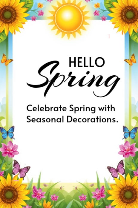 Copy of White Floral Spring Celebration Poster | PosterMyWall