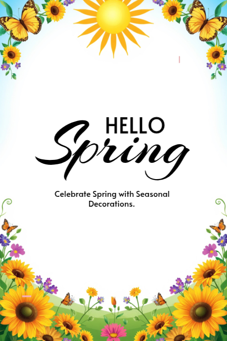 Copy of White Floral Spring Celebration Poster | PosterMyWall