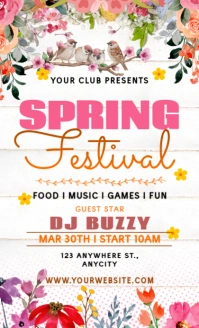 White Floral Spring Festival Legal As template