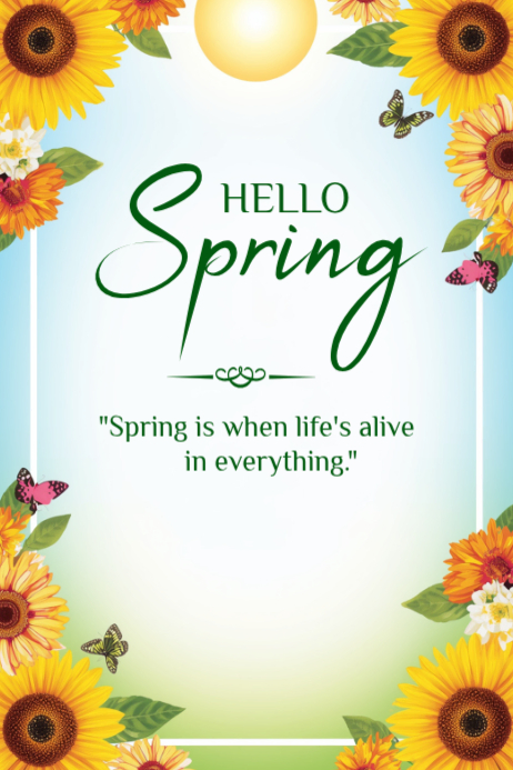 Copy of White Floral Spring Poster | PosterMyWall