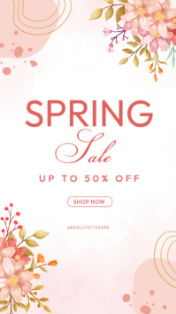 Blanc Spring Sale Instagram 快拍 Template