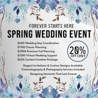 Branco Spring Wedding Event Instagram Post Template