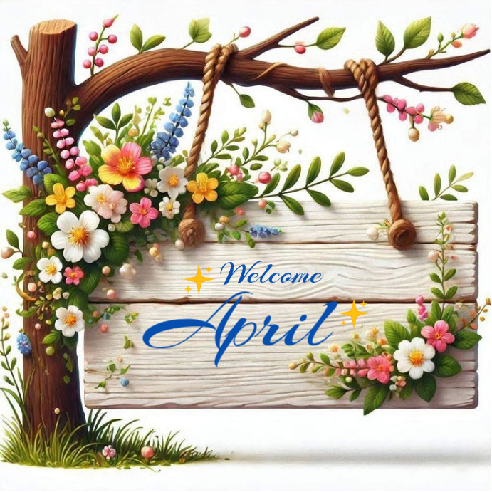 Welcome April Template | PosterMyWall