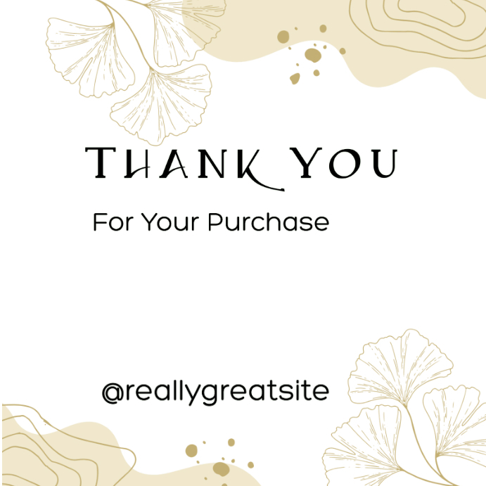 White Floral Thank You Card Design Tem Instagram Post Template ...
