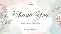Branco Thank You Card Præsentation Template
