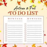 White Floral To Do List Instagram Post template