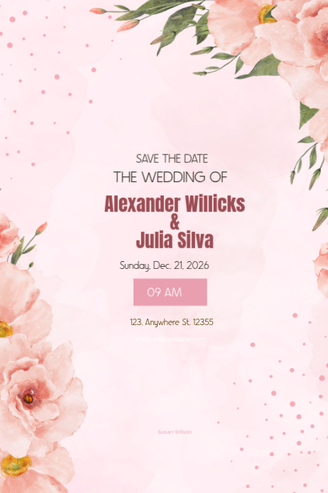 Wedding Invitation Posters Template | PosterMyWall