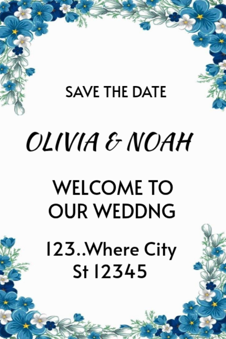 Wedding Invitation Posters Template | PosterMyWall