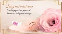 White Floral Wedding Marriage Twitter Post template