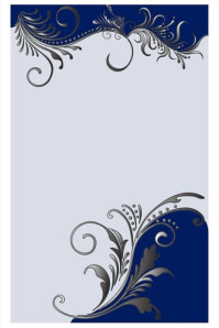 White Floral Wedding Program Cover Template Poster