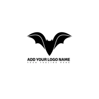 White  Flying Bat/black Bat Symbol/bat Silhouette/bat/bat Mascot/bat/bat Emblem/bat Illustration/win 徽标 template