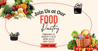 White Food Pantry Event Facebook Shared Image template