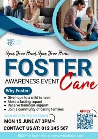 White Foster Care A4 template