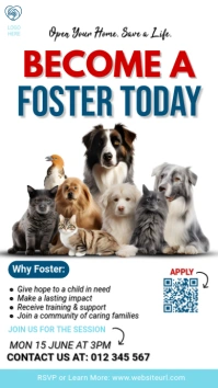 White Foster Instagram Story template