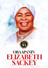 White Funeral Poster Template A3