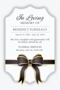 6 860 Funeral Invitation Template Customizable Design Templates Postermywall