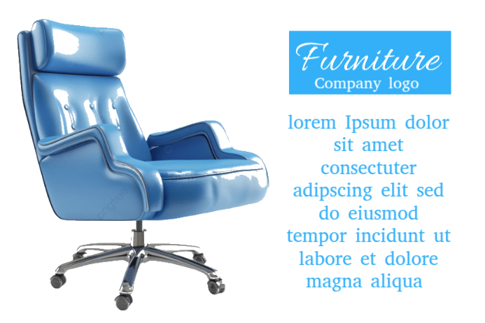 Copy of White Furniture Label Label | PosterMyWall