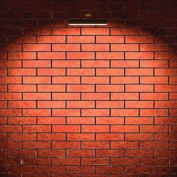 Copy of White Futuristic Brick Wall Logo | PosterMyWall