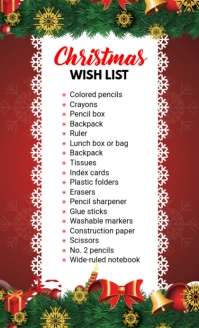 White Futuristic Christmas List Us Legal Legale USA template