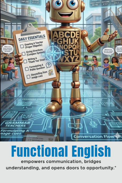 White Futuristic Functional English Poster-Vorlage | PosterMyWall