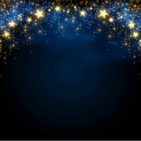 White Futuristic Golden Starry Night Background – Elegant Magical Sky With Sparkling Stars” Instagra Сообщение Instagram template